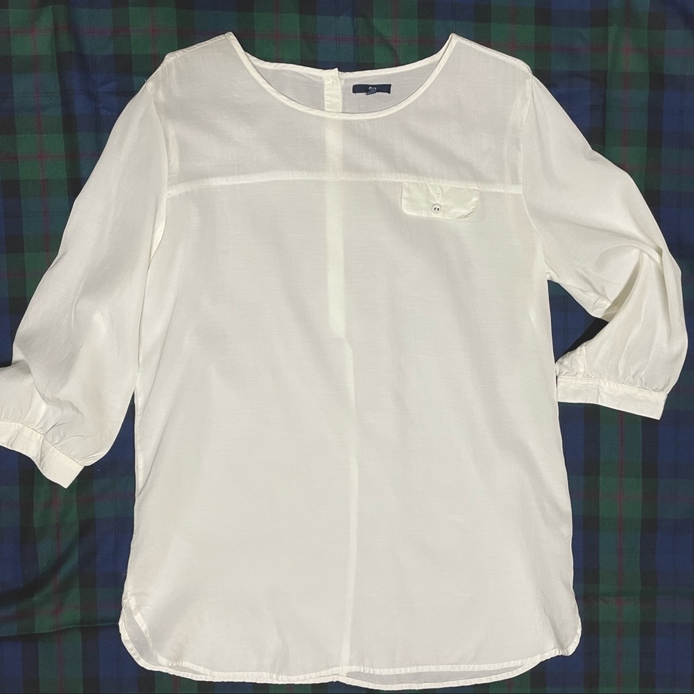 🛍 2/$20 Cream GAP Tunic Blouse